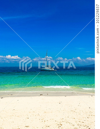 View from Bamboo island beach in Krabi, Thailand View from Bamboo island beach in Krabi, Thailand 101229837