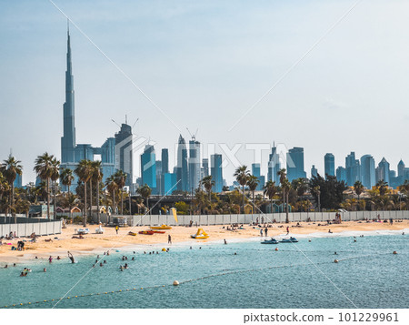 La Mer Beach and beachfront shops La Mer Central in Dubai, United Arab Emirates 101229961