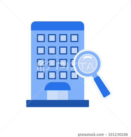 Magnifying glass building Magnifying glass building 101230286