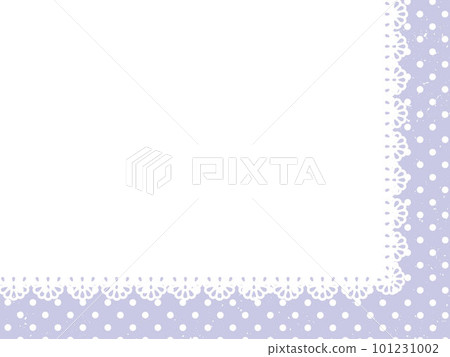 Vintage style light blue dot background with lace 101231002