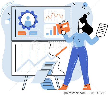 HR department. Specialist engaged in selection, adaptation, dismissal, even development of personnel 101231399