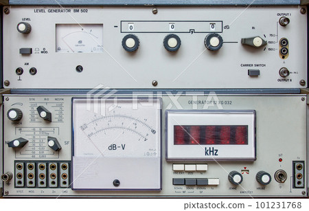 Old measuring device with analog measuring indicator Old measuring device with analog measuring indicator 101231768