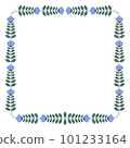 nordic flower frame 101233164