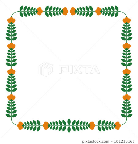 nordic flower frame 101233165