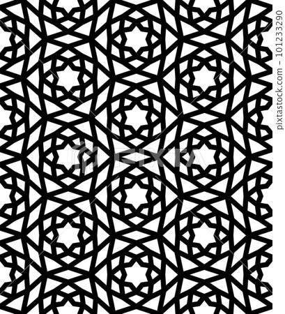 Islamic background with traditional style arabic. Seamless pattern for card, background, fabric or abstract design. Muslim ornament. 101233290