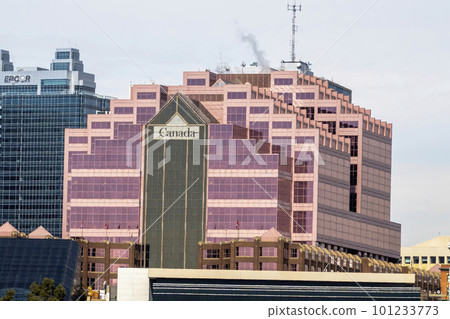 Edmonton, Alberta. Mar 30, 2023. The Canada Place, federal government building in Edmonton, Alberta, Canada. 101233773