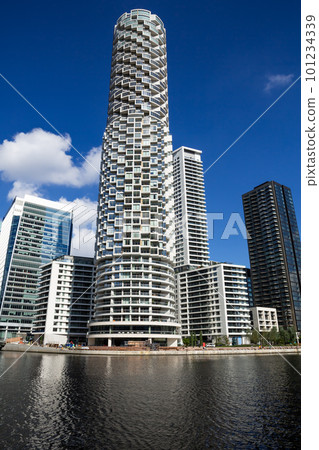 Canary Wharf in London 101234339