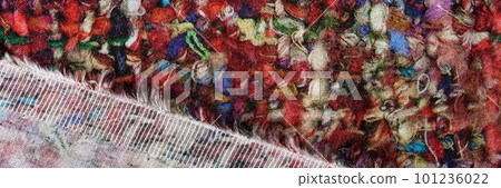 Colorful fabric tweed texture front and back side background Colorful fabric tweed texture front and back side background 101236022