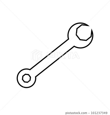 Spanner flat icon. 1st May Worker s Day. 101237349