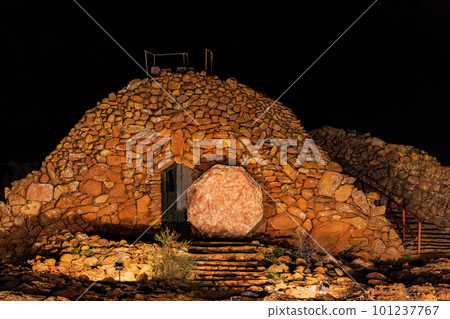 Night view of the Holy City at Wichita Mountains National Wildlife Refuge 101237767