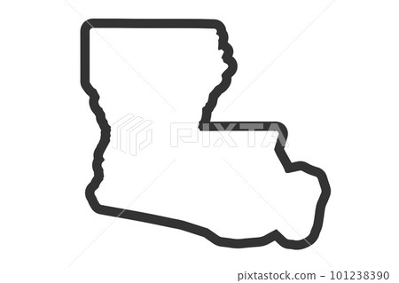 Kentucky outline symbol. US state map. Vector illustration Kentucky outline symbol. US state map. Vector illustration 101238390