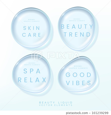 Vector 3D Illustration Beauty, Health Care or Cosmetics Liquid Palette or Waterdrop Elements for Beauty, Cosmetics and Skin Care Graphics Vector 3D Illustration Beauty, Health Care or Cosmetics Liquid Palette or Waterdrop Elements for Beauty, Cosmetics and Skin Care Graphics 101239299