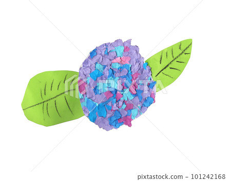 Hydrangea illustration made by a child Hydrangea illustration made by a child 101242168