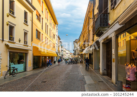 Old town street in Pordenone, Italy 101245244
