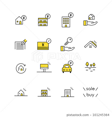 Real estate icon set 101245364