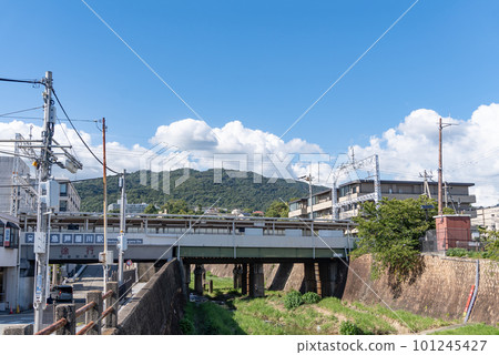 Scenery in front of the station Ashiyagawa Station Scenery in front of the station Ashiyagawa Station 101245427