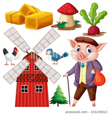 Farm Objects and Elements Vector Set Farm Objects and Elements Vector Set 101248022