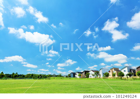 A refreshing blue sky park A refreshing blue sky park 101249124