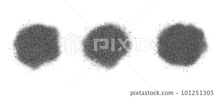 Spray paint circle stain with noise texture effect. Grainy dotted black splash on white background. Grunge ink stipple spot. Vector Spray paint circle stain with noise texture effect. Grainy dotted black splash on white background. Grunge ink stipple spot. Vector 101251305