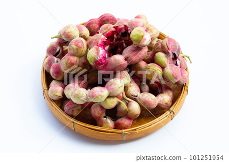 Manila tamarind fruit isolated on white background Manila tamarind fruit isolated on white background 101251954