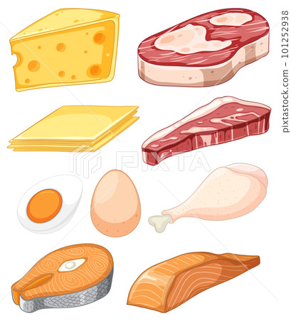 Variety of fat and protein foods collection Variety of fat and protein foods collection 101252938