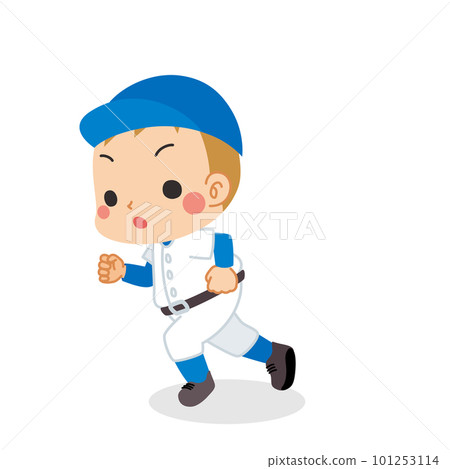 Full Body Baseball Player Cartoon