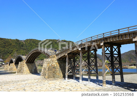 山口縣岩國市錦帶橋風光 101253568