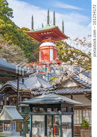 [No. 23 Fudasho] Spring Yakuoji Temple, Pilgrimage Tower [88 places in Shikoku] 101254172