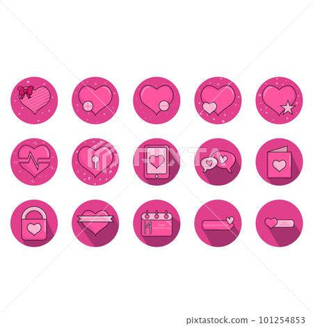 Set of love illustration 101254853