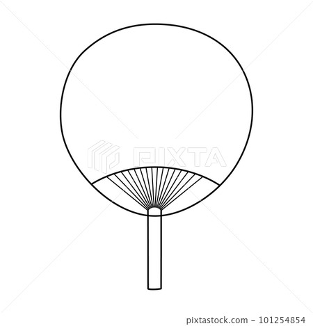 素色內和的線描插圖 101254854