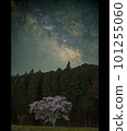 Scenery of the Milky Way and the flowing starry sky 101255060