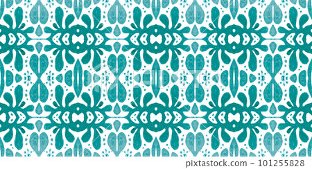 Talavera pattern. Seamless portugal mosaic. Vintage azulejo background. 101255828