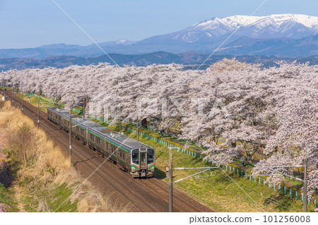 A train running on the Tohoku Main Line A train running on the Tohoku Main Line 101256008