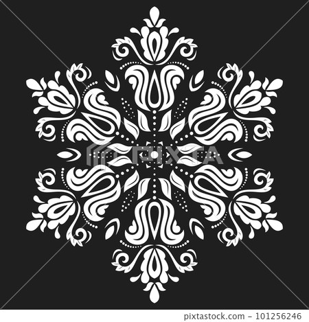 Damask Vector Background With Arabesques in Oriental Style 101256246