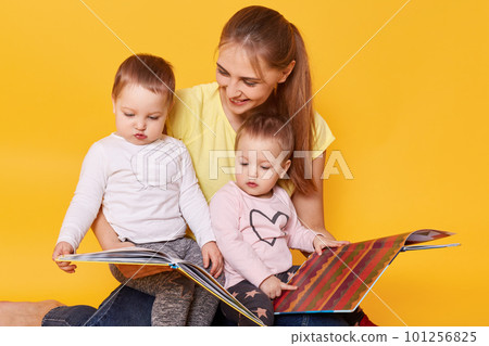 Studio shot of happy family Studio shot of happy family 101256825