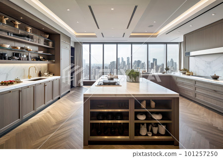 stylish luxury kitchen design 101257250
