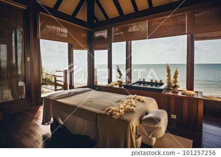 Massage spa in Bali where you can see the beautiful sea Massage spa in Bali where you can see the beautiful sea 101257256