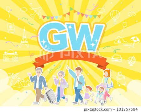 Image background for GW advertisement and design material of a healthy family 101257584