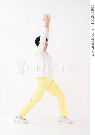 Stretching woman senior middle 101261995