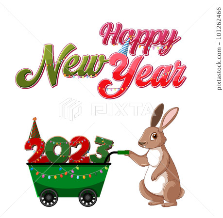 Happy new year 2023 rabbit year 101262466