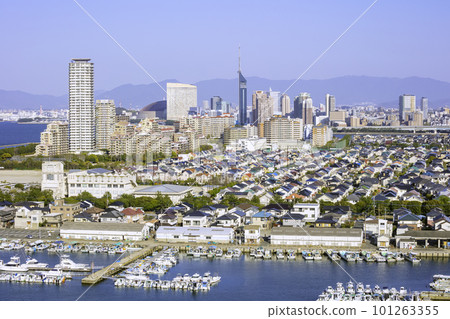Beautiful cityscape of Fukuoka Beautiful cityscape of Fukuoka 101263355