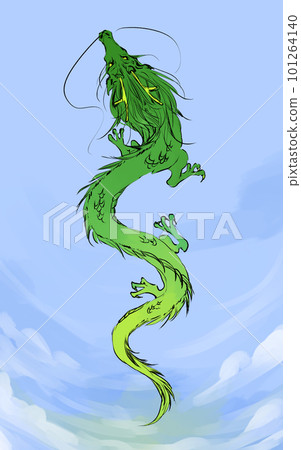 Sunrise and rising dragon 101264140