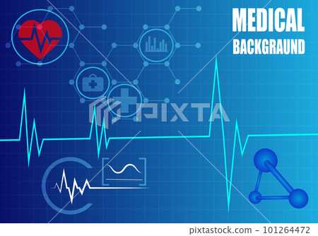 universal blue background for medical theme in vector 101264472