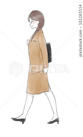 woman walking to work 101265514