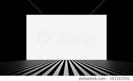 white background and striped floor 101267291