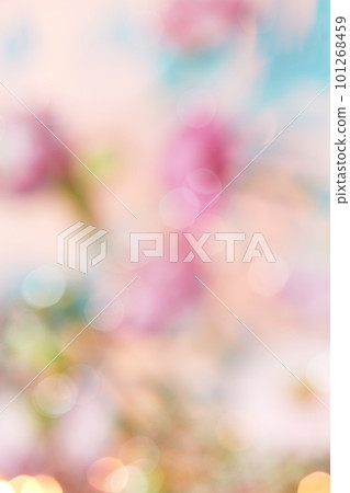 Abstract blurred floral background with spring and Mother's Day concept. Creative bokeh in pastel colors. Abstract blurred floral background with spring and Mother's Day concept. Creative bokeh in pastel colors. 101268459