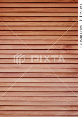 Grunge wooden textured wall background. Natural pattern of modern panel with horizontal wooden slats. 101268464