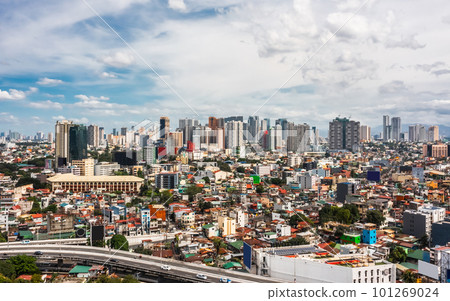 Residential districts of Manila city. Aerial view Residential districts of Manila city. Aerial view 101269024