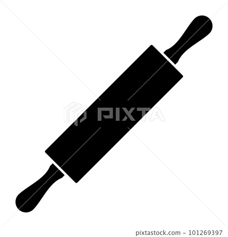 擀麵杖剪影 擀麵杖剪影 101269397