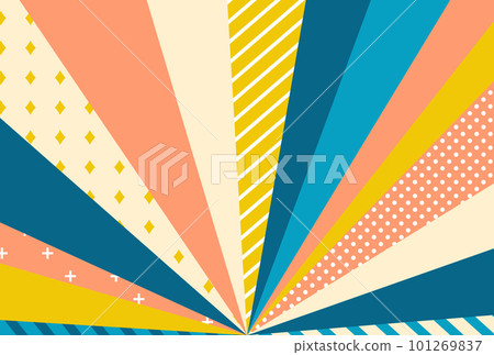 Background illustration_concentrated line_colorful 101269837